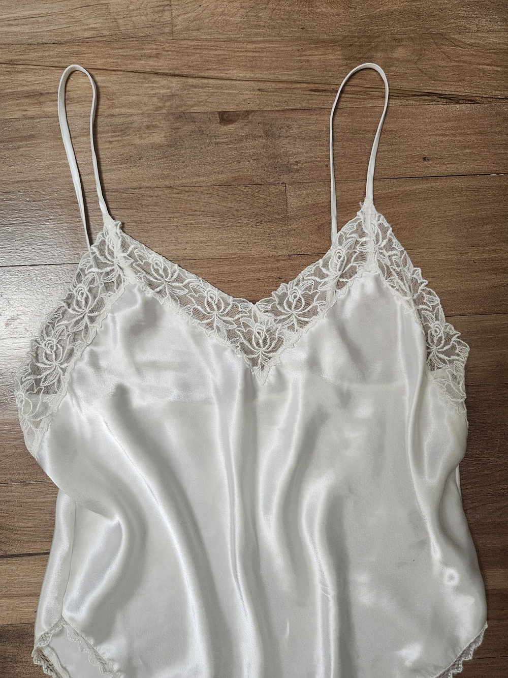 Victoria's Secret White Satin Lace Bodysuit
